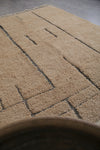 Handmade Beige Moroccan Rug - Custom Trellis Design