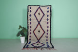 Small Vintage Moroccan Berber Rug | 3.9 FT X 7.9 FT
