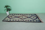 Small Vintage Moroccan Berber Rug | 3.9 FT X 7.9 FT