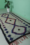 Small Vintage Moroccan Berber Rug | 3.9 FT X 7.9 FT