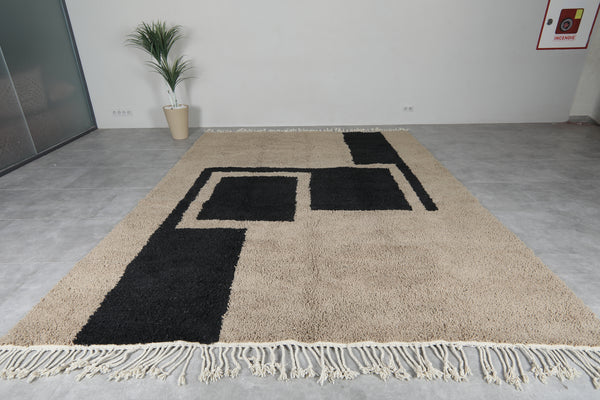 Hand-knotted Moroccan rug - Custom rug - Wool rug