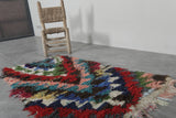 Moroccan Berber Rug – 2.3 x 4.3 ft | Handwoven Vibrant Abstract Pattern