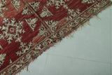 Vintage Red Moroccan Berber Rug | 5.2 FT × 8.6 FT