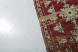 Vintage Red Moroccan Berber Rug | 5.2 FT × 8.6 FT