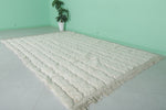 Elegant 7 x 10.4 ft Moroccan Rug – Textured Cream Pattern