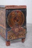 Vintage Moroccan chest H 23.2 inches x W 51.1 inches x D 13.7 inches