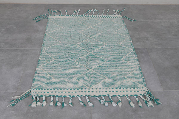 Handwoven berber kilim rug – 3.1 FT x 4.5 FT | Authentic Moroccan design