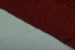 Red Vintage Handmade Moroccan Kilim 7.3 FT x 6.3 FT – Unique Tribal Textile