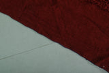Red Vintage Handmade Moroccan Kilim 7.3 FT x 6.3 FT – Unique Tribal Textile