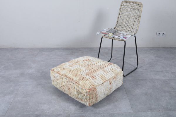 Moroccan vintage ottoman pouf | Handwoven with traditional tribal patterns