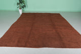 Large Moroccan Beni Ourain Rug – 9 x 10.9 ft | Handmade Terracotta Wool Carpet