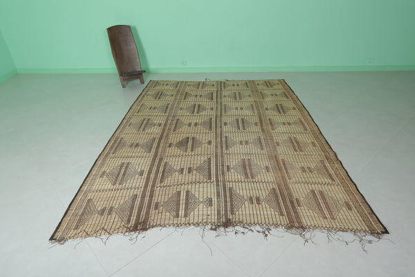 Handmade tuareg rug 4 FT X 9.2 FT