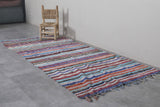 Runner Vintage Boucherouite Carpet 3.8 pies x 9 pies