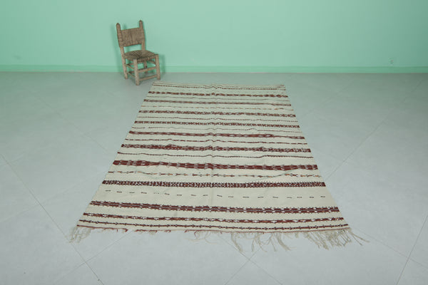 Woven Moroccan Rug – 5 FT x 7.1 FT | Handcrafted Wool Carpet