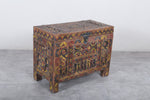 Vintage Moroccan chest  H 23.6 INCHES X W 29.9 INCHES X D 15.7 INCHES