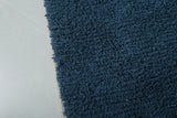 Deep Blue Moroccan Wool Rug 6 FT X 8.7 FT - Plush Handwoven Elegance