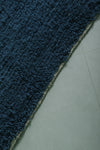 Deep Blue Moroccan Wool Rug 6 FT X 8.7 FT - Plush Handwoven Elegance