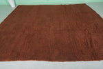 Large Moroccan Beni Ourain Rug – 9 x 10.9 ft | Handmade Terracotta Wool Carpet