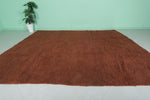 Large Moroccan Beni Ourain Rug – 9 x 10.9 ft | Handmade Terracotta Wool Carpet