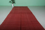 Red Moroccan berber rug 5.8 FT x 14.2 FT