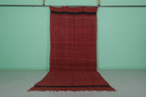 Red Moroccan berber rug 5.8 FT x 14.2 FT