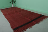 Red Moroccan berber rug 5.8 FT x 14.2 FT