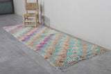 Handmade berber colorful Moroccan rug - 2.7 FT X 7.5 FT