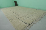 Handwoven Moroccan wool rug 8ft x 13.7ft