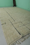 Handwoven Moroccan wool rug 8ft x 13.7ft