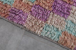 Handmade berber colorful Moroccan rug - 2.7 FT X 7.5 FT