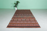 Handwoven Large Moroccan Rug – 5.6 FT X 10.9 FT | Vibrant Striped Design
