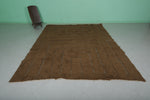 Moroccan Rug 8 X 10 Feet - Earthy Brown with Geometric Patterns