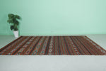 Handwoven Large Moroccan Rug – 5.6 FT X 10.9 FT | Vibrant Striped Design