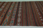 Handwoven Large Moroccan Rug – 5.6 FT X 10.9 FT | Vibrant Striped Design