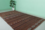 Handwoven Large Moroccan Rug – 5.6 FT X 10.9 FT | Vibrant Striped Design