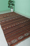 Handwoven Large Moroccan Rug – 5.6 FT X 10.9 FT | Vibrant Striped Design