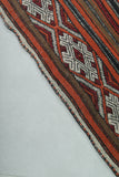 Handwoven Large Moroccan Rug – 5.6 FT X 10.9 FT | Vibrant Striped Design