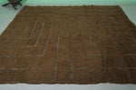 Moroccan Rug 8 X 10 Feet - Earthy Brown with Geometric Patterns