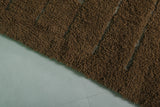 Moroccan Rug 8 X 10 Feet - Earthy Brown with Geometric Patterns