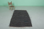 Vintage Moroccan Handwoven Kilim 3.3 FT x 5.4 FT – Tribal Wool Rug