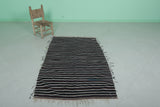 Vintage Moroccan Handwoven Kilim 3.3 FT x 5.4 FT – Tribal Wool Rug