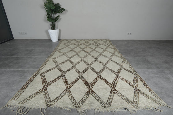 Vintage Moroccan Rug 6.1 X 10 FT Tribal Berber Rug