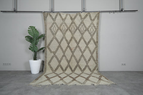 Vintage Moroccan Rug 6.1 X 10 FT Tribal Berber Rug