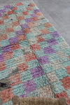 handmade colorful berber Moroccan rug - 2.9 FT X 7.5 FT