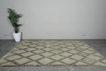 Vintage Moroccan Rug 6.1 X 10 FT Tribal Berber Rug