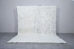 Custom Size White Moroccan Rug with Black Borders – Elegant and Stylish