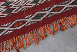 Vintage Berber kilim 5.3 FT X 9.9 FT