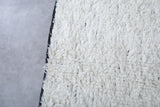 Custom Size White Moroccan Rug with Black Borders – Elegant and Stylish