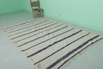 Flatwoven Moroccan Berber Carpet - 4.6 FT X 7.6 FT