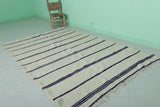 Flatwoven Moroccan Berber Carpet - 4.6 FT X 7.6 FT